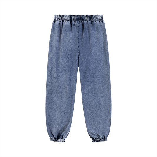 URBANOVA Complete Comfort Set – Hoodie & Jogger Bundle joggers in blue denim with elastic waistband