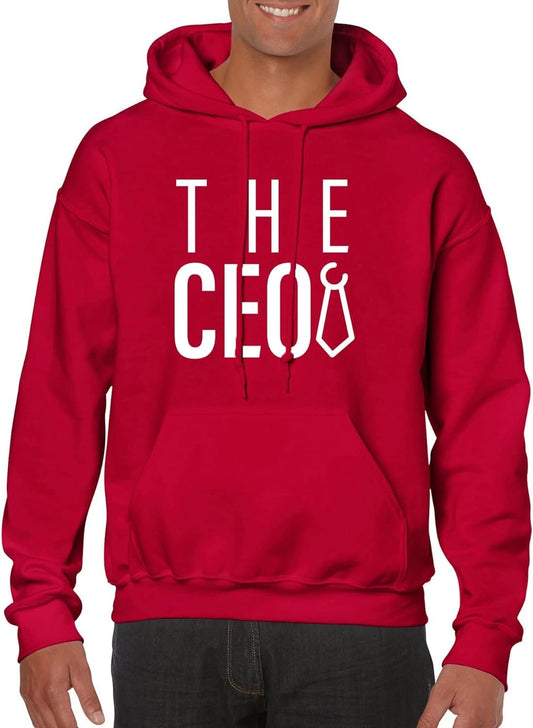 THE CEO Men’s Premium Hoodie - Ultra-Soft Cotton Blend Pullover Sweatshirt