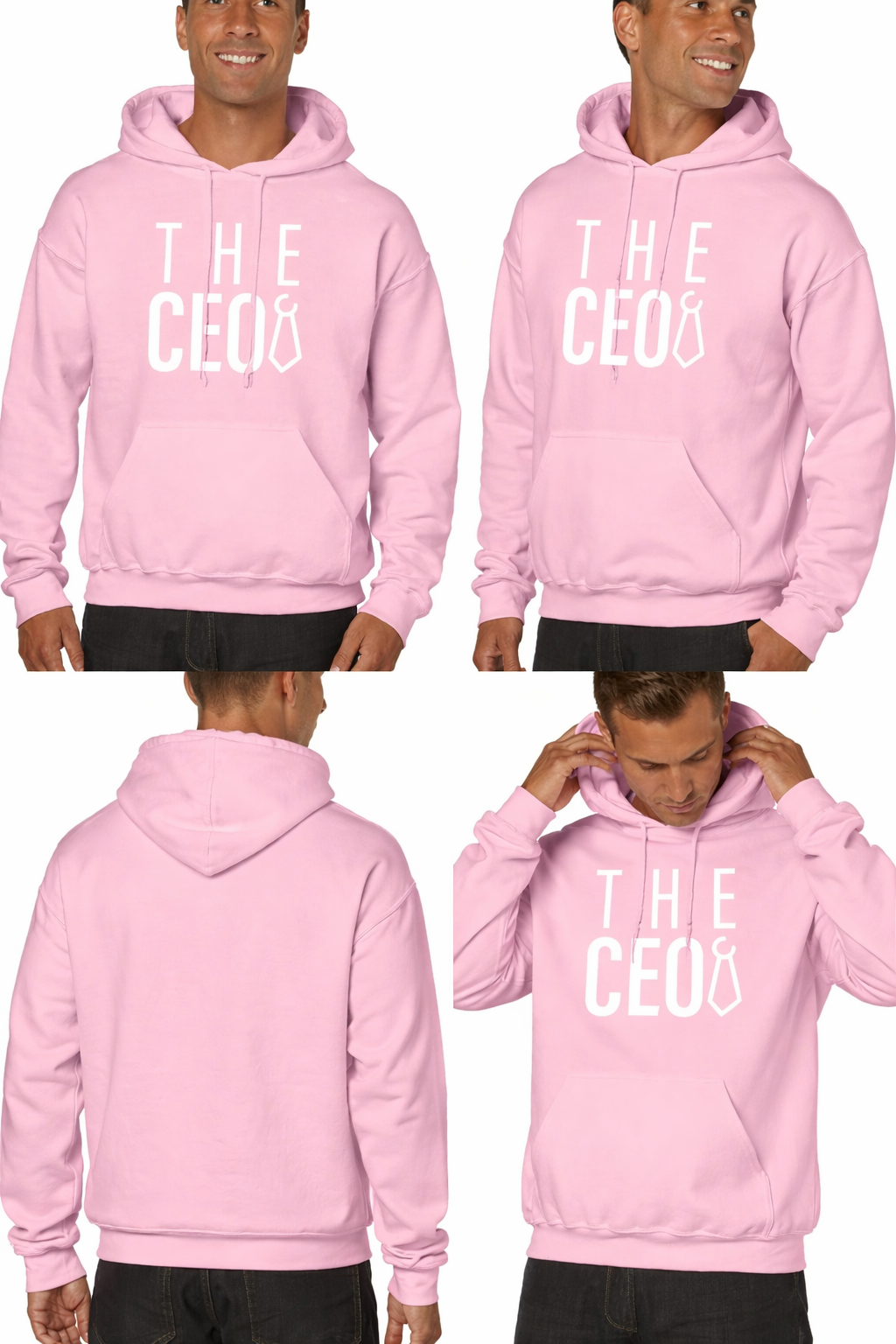 THE CEO Pink Hoodie - Premium Statement Streetwear | URBANOVA