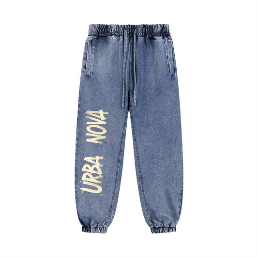 URBANOVA Complete Comfort Set – Hoodie & Jogger Bundle jogger pants in denim with side pockets, regular fit, 100% cotton.