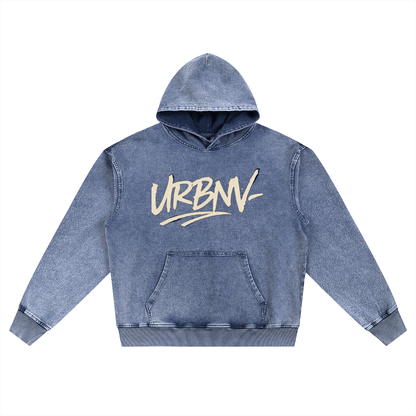URBANOVA Complete Comfort Set – Hoodie & Jogger Bundle in denim with signature URBNV logo for urban style and comfort.