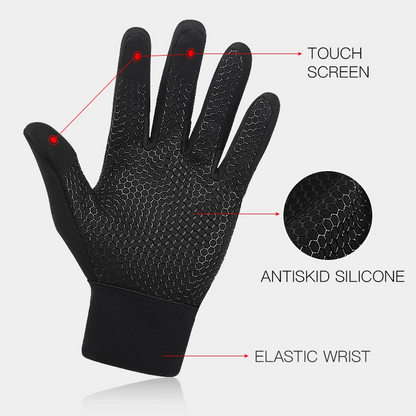 Thermal Winter Cycling Gloves - Touchscreen Compatible with Wrist Support