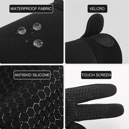 Thermal Winter Cycling Gloves - Touchscreen Compatible with Wrist Support