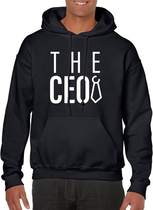 THE CEO Men’s Premium Hoodie - Ultra-Soft Cotton Blend Pullover Sweatshirt