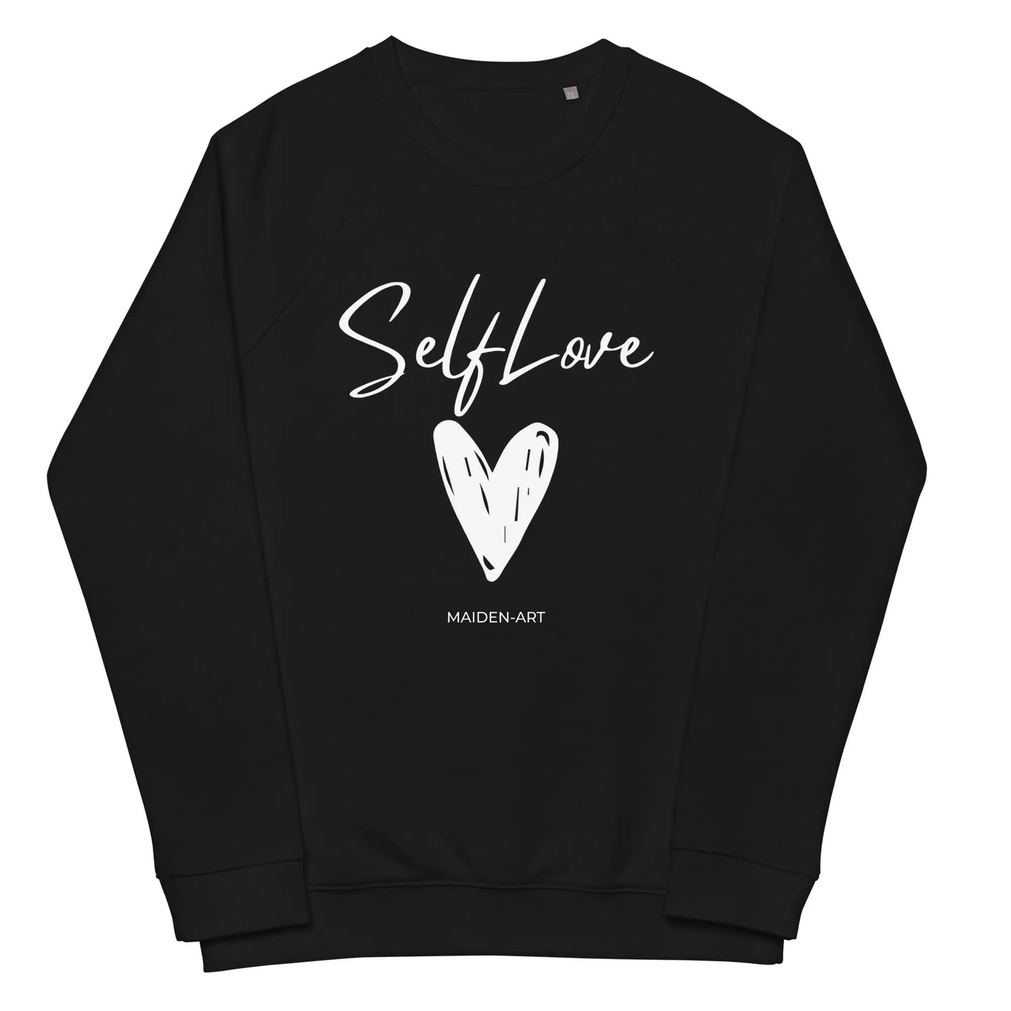 SELF LOVE Organic Raglan Sweatshirt - Unisex Eco-Friendly | URBANOVA