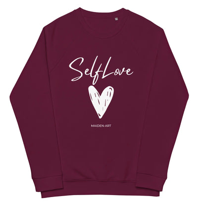 SELF LOVE Organic Raglan Sweatshirt - Unisex Eco-Friendly | URBANOVA