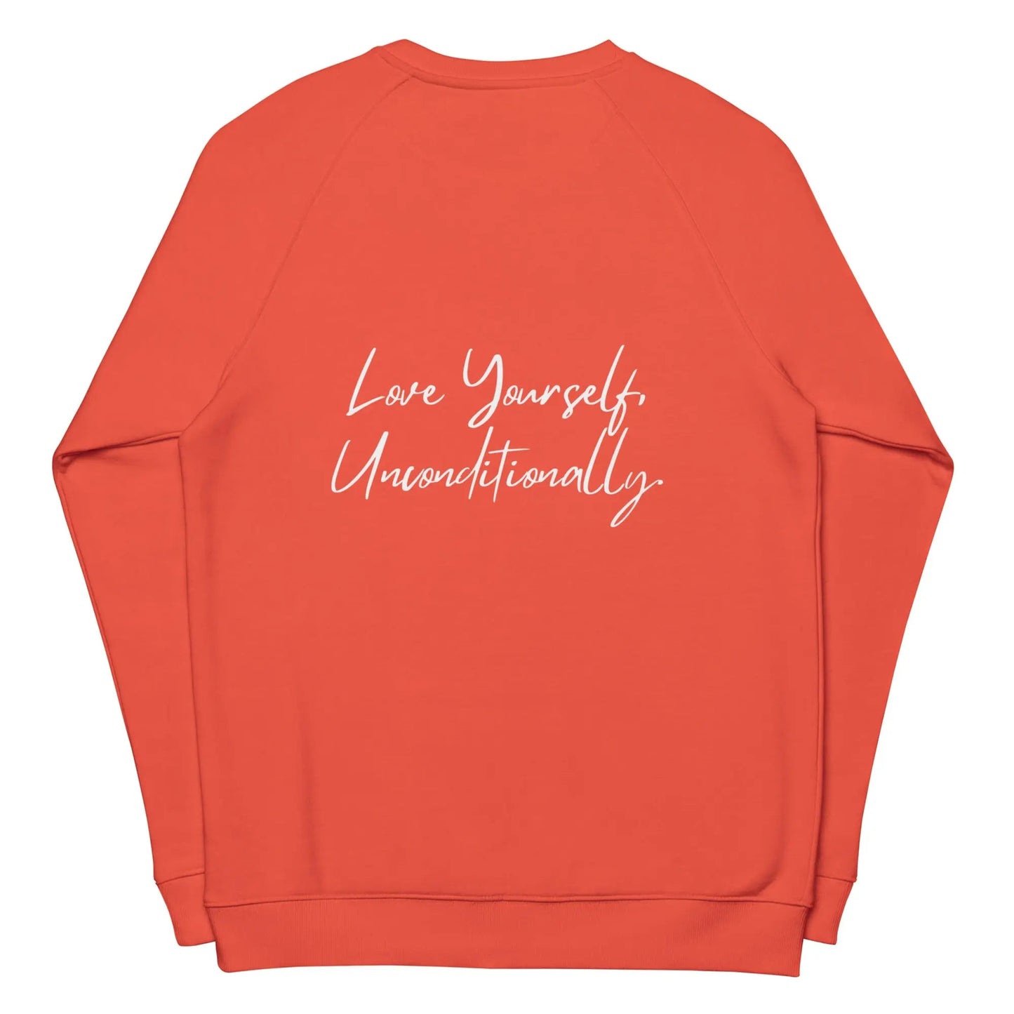 SELF LOVE Organic Raglan Sweatshirt - Unisex Eco-Friendly | URBANOVA
