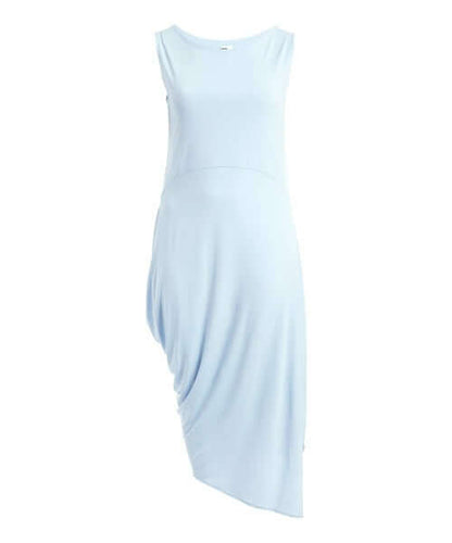 Code Vitesse Angled Dress - Asymmetric Hem Double Layer Bodycon